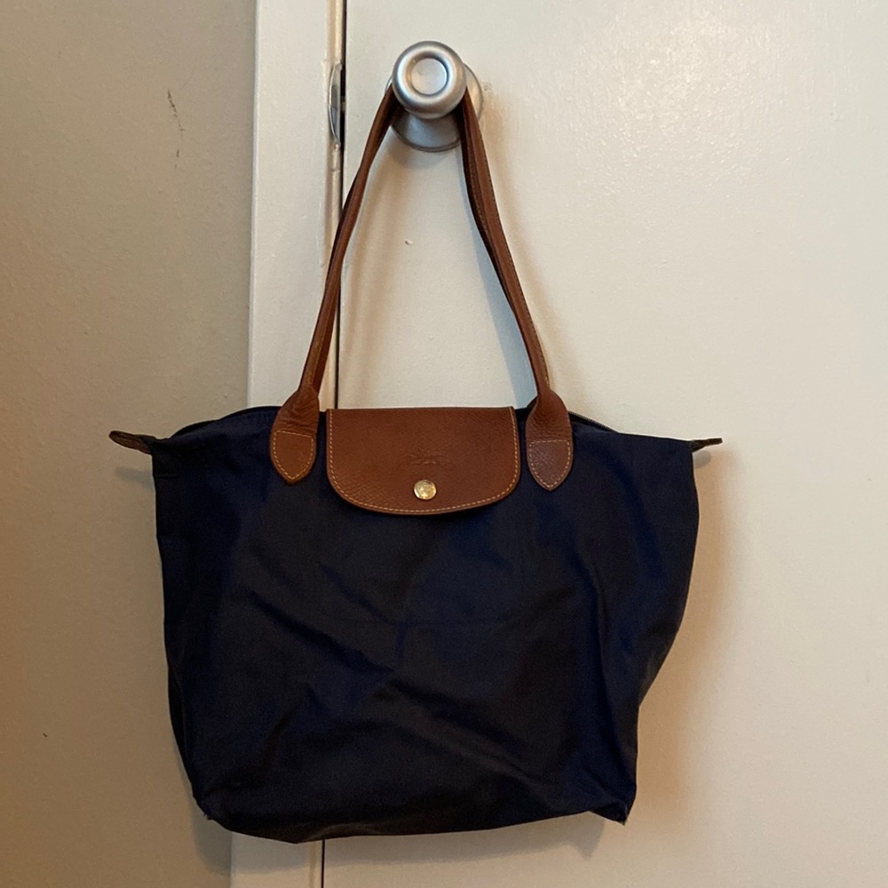Navy Longchamp Le Pliage in Small